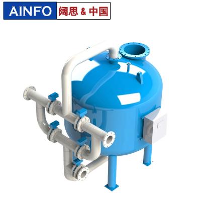 1．用于要求出水濁度≤5mg/L 能符合飲用水質(zhì)標(biāo)準(zhǔn)的工業(yè)用水、生活用水及市政給水 系統(tǒng)； 2．工業(yè)污水中的懸浮物、固體物的去除； 3．可用作離子交換法軟化、除鹽系統(tǒng)中的預(yù)處理設(shè)備，對水質(zhì)要求不高的工業(yè)給水的粗過濾設(shè)備； 以及用在游泳池循環(huán)處理系統(tǒng)、冷卻循環(huán)水凈化系統(tǒng)等。