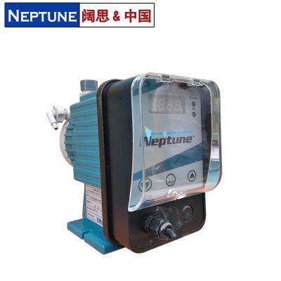 流量：1-20L/H 壓力3-7Bar PP材質(zhì)泵頭，PTFE材質(zhì)隔膜，脈沖計(jì)量泵設(shè)計(jì) 手動(dòng)自動(dòng)一體調(diào)節(jié) 內(nèi)置計(jì)量周期和計(jì)數(shù)器功能