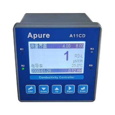 Apure電導(dǎo)率儀A11CD-S工業(yè)在線電導(dǎo)/電阻率控制器 電導(dǎo)率測試儀